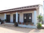 view of the farm house entrance in sardinia italy