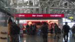 snack bar in departure lounge of cagliari airport