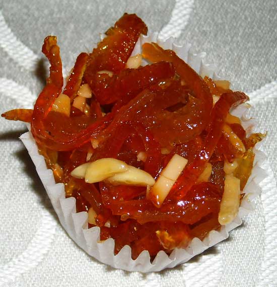 aranzada a typical cookies made in sardinia itay with orange peel