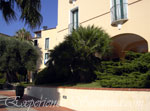 entrance of the arbatax hotel in sardinia