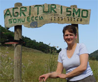 sign post Agriturismo S'Omu Eccia In Ogliastra