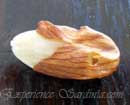 a half blanched almond