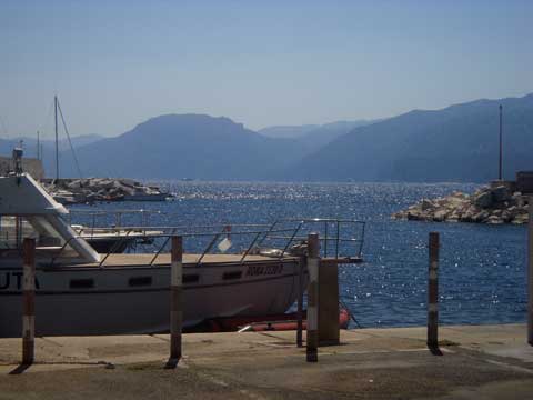 fising port in cala gonone