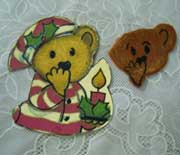 teddy cut out cookies