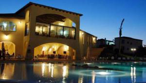 swimming pool at the beach resort