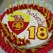 roma football fan cream cake