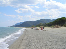 the foddini beach looking south