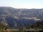 panoramic view of the mountains near the village of dorgali sardinia