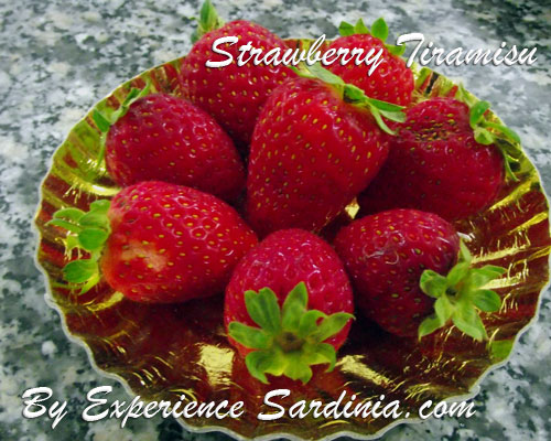 fresh strawberries to make italian dessert