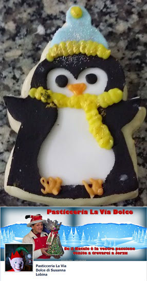 cute penguin cookie