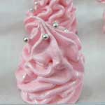 pink meringue cookies