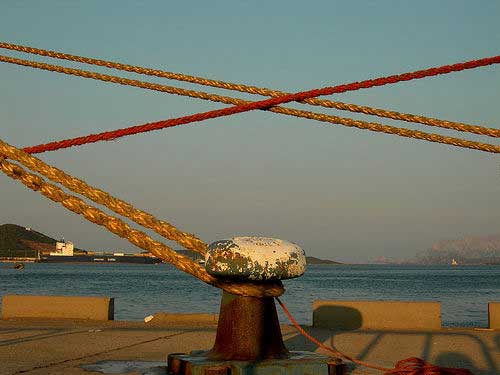 the port of olbia in sardinia italy