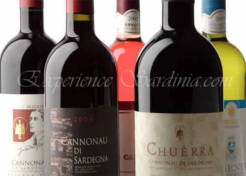 selection of cannonau wine to purchase online