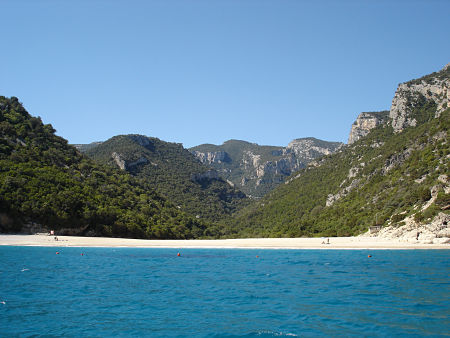 the beach of cala sisine in oglastra