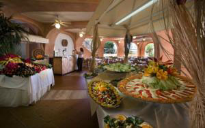 dining room in the arbatax resort