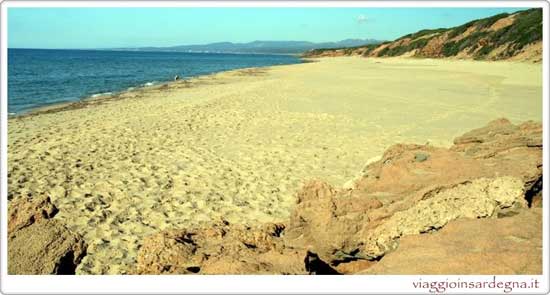 Picture of the Scivu Beach in medio campidano