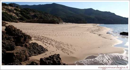 Picture of the Scivu Beach in medio campidano