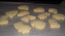cookies baking in the oven