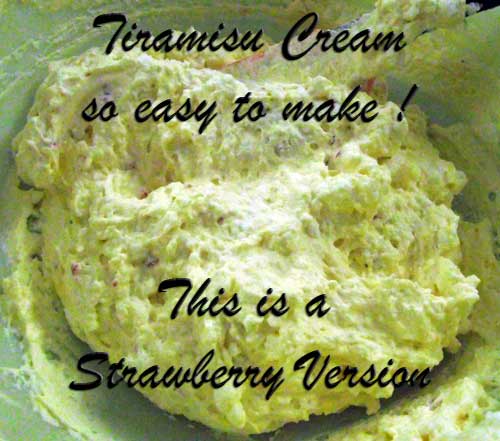 easy recipe for tiramisu cream