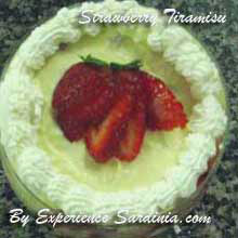 italian dessert with strawberries