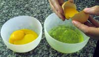 separating the egg whites