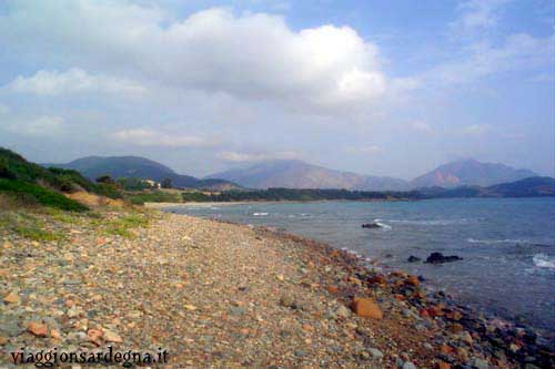 The Barisone Beach in the Marina di Tertenia