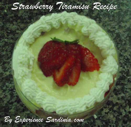 decorated strawberry tiramisu