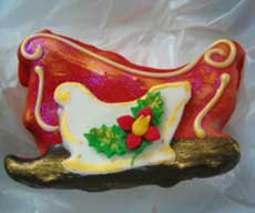 santas sleigh cookie