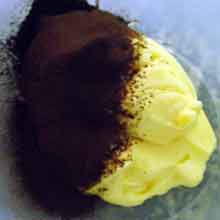 cocoa and pastry cream