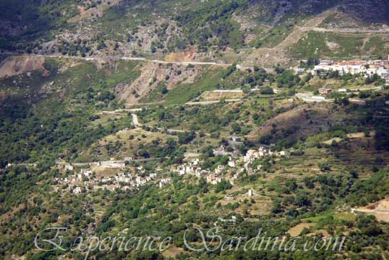 old town of Gairo sardegna italy