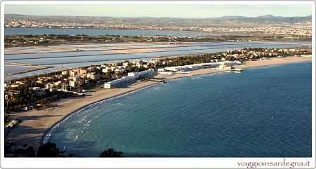 the splendid italian beach il poetto in cagliari