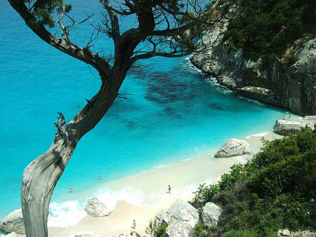 the beach of cala goloritzè baunei