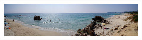 the beach of costa rei in cagliari