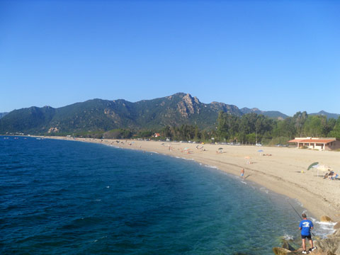 the museddu beach in the marina of cardedu in ogliastra