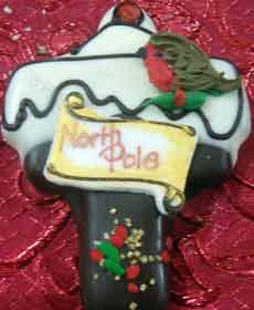 christmas north pole cookie