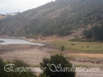 the lake near the town of villa grande in ogliastra