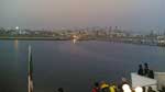 view of the cagliari port from out at sea