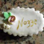 iced decorated almond cookie