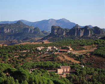 aerial view of the locality of san antonio in ogliastra