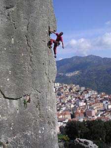 climbing the mountain faces of ulassai