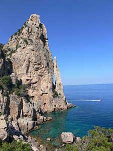  the natural rock formation monument perda longa near baunei