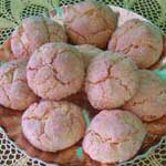 a tray of sardinian amaretti cookies