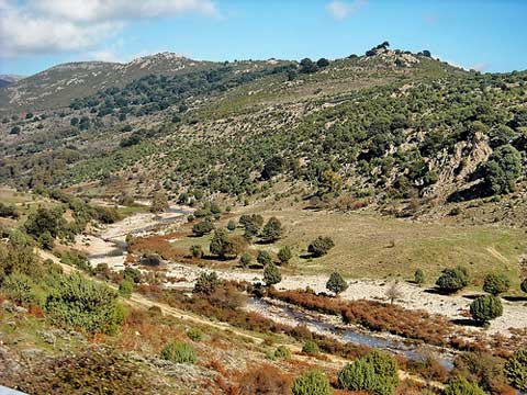 panoramic view of the landscapes around villagrande