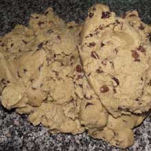 walnut cookie dough mixture